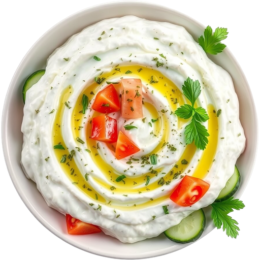 Yogurt/Cucumber Dip dish