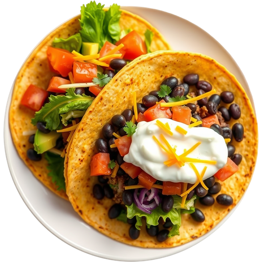 Vegetarian Taco dish