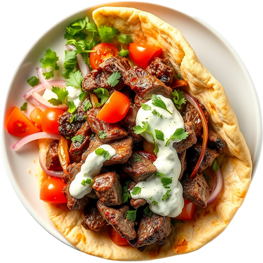 Beef and Lamb Gyro dish