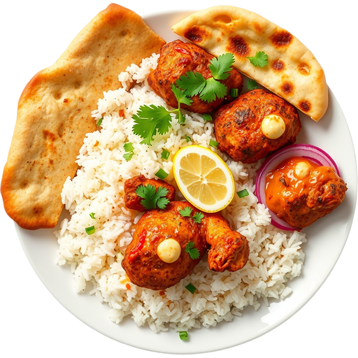 Tandoori Chicken Combo Plate dish