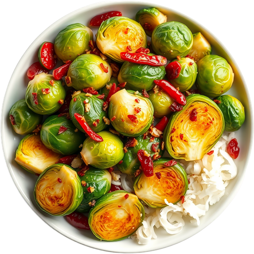 Spicy Brussels Sprouts dish