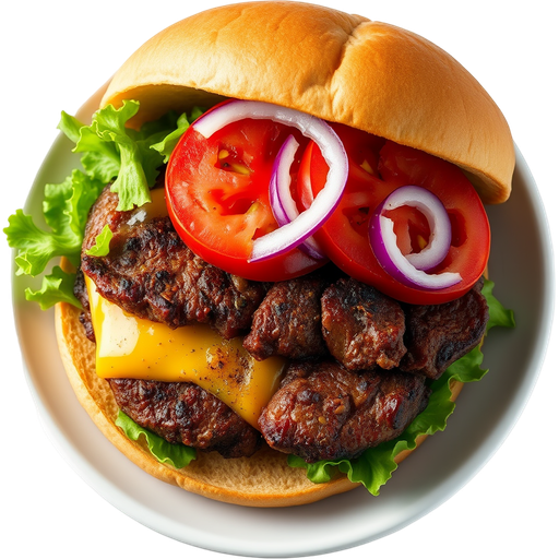Tri-Tip Burger dish