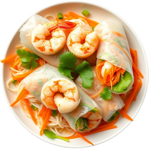 Shrimp Spring Rolls dish
