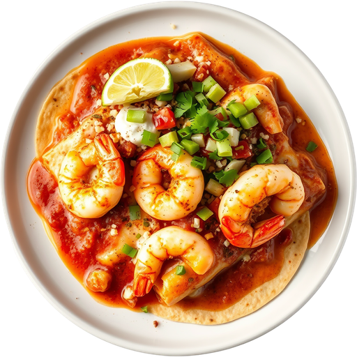 Enchiladas Mariscos dish