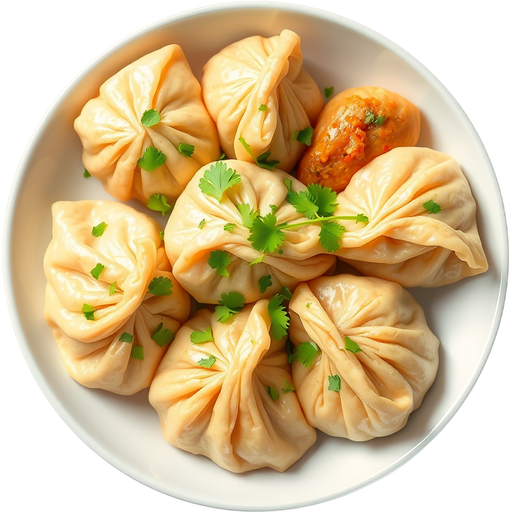 Chicken Momos dish