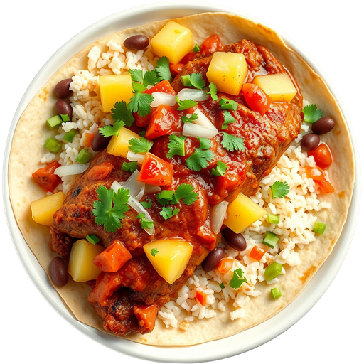 Al Pastor Burrito dish