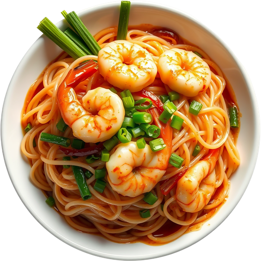 Garlic Shrimp Noodle dish