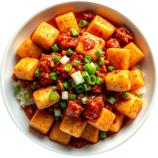 Mapo Tofu Tots dish