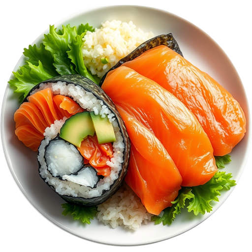 Giant Salmon Roll dish