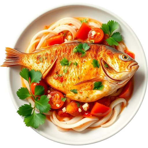 Pescado a lo Macho dish