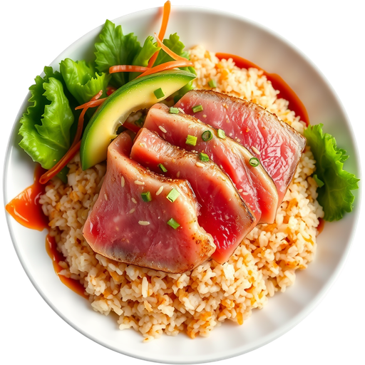 Tuna w/ Crispy Rice dish