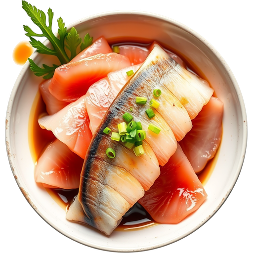 Yellowtail Sashimi dish
