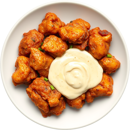 Karaage with Aioli Sauce dish