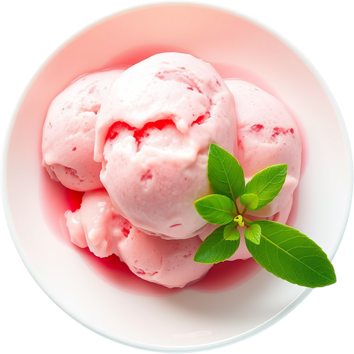 Lychee Ice Cream dish