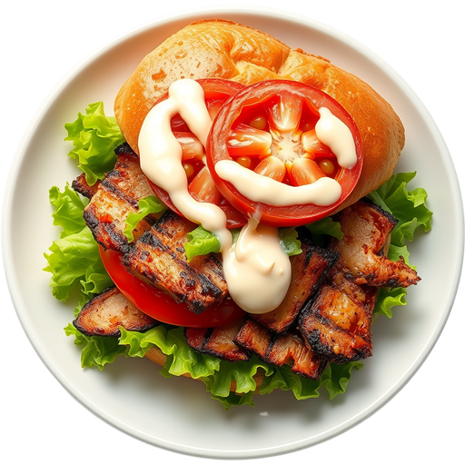 Grilled Pork Sandwich dish