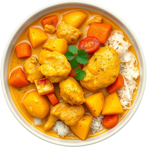 Yellow Curry with Chicken dish