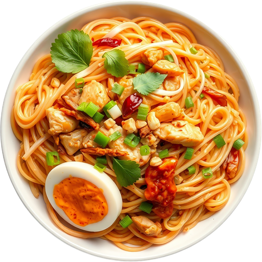 Chicken Pad Thai dish