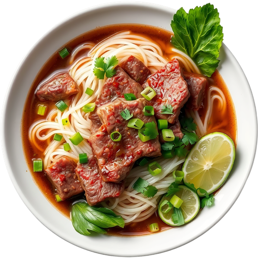 Rare Beef Pho dish