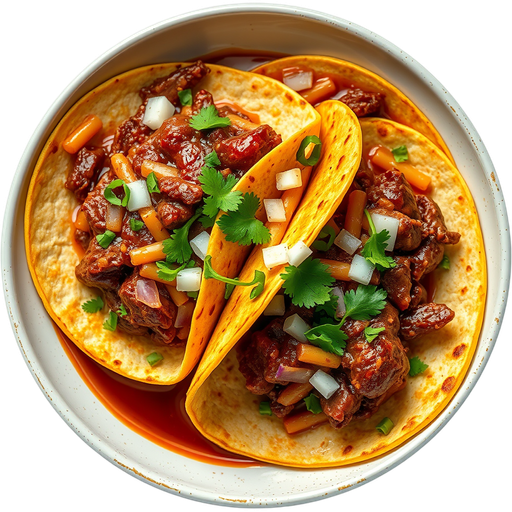 Birria with Cheese Tacos dish