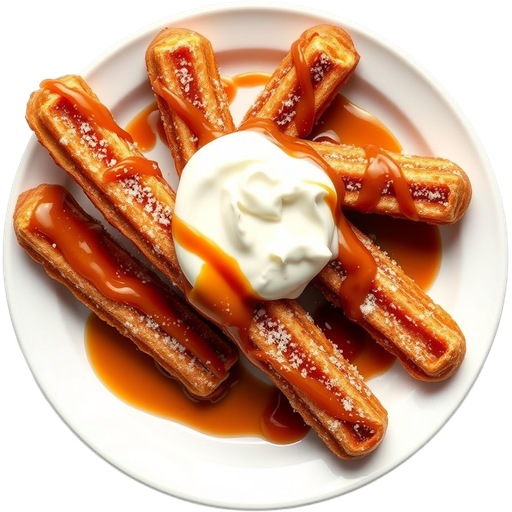 Churros with Cajeta dish
