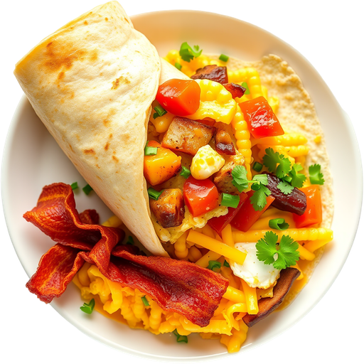 Breakfast Burrito with Bacon dish