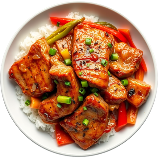 House Salt and Pepper Pork Chops dish