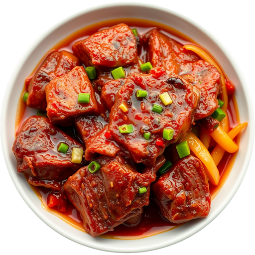 Spicy Beef Belly dish