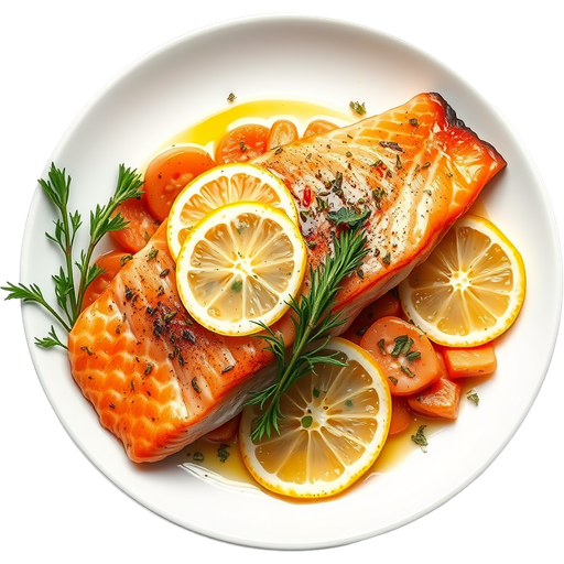 Salmon Dish dish