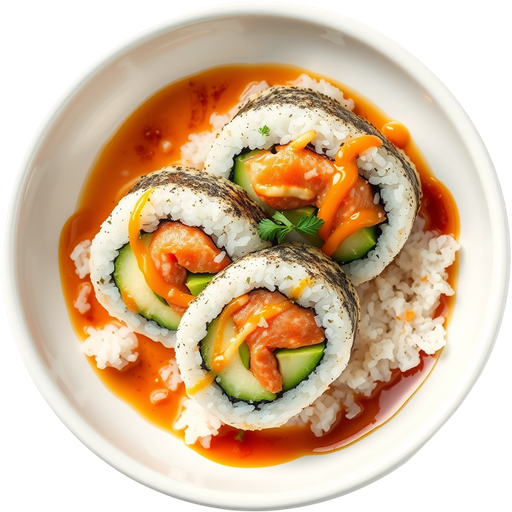 Baked Salmon Roll dish
