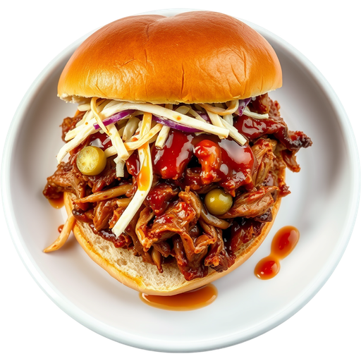BBQ Pulled Pork Sandwich dish