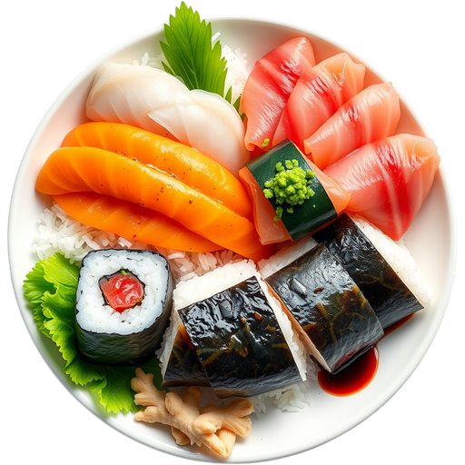 Sushi and Sashimi dish