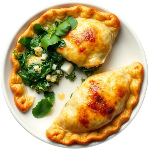 Spinach/Cheese Empanada dish