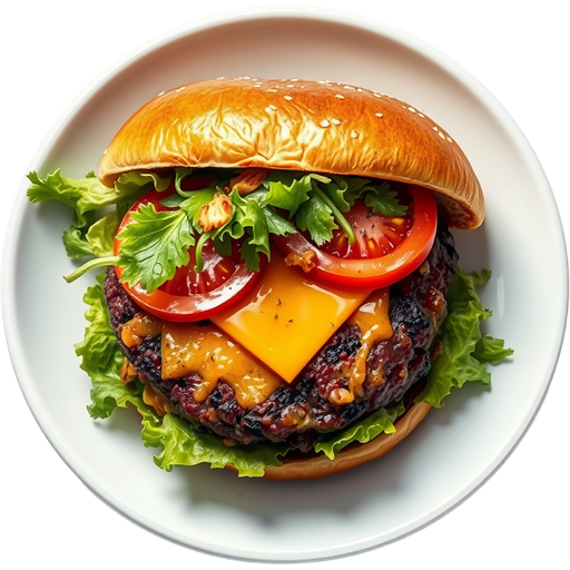 Woodfired Burger dish