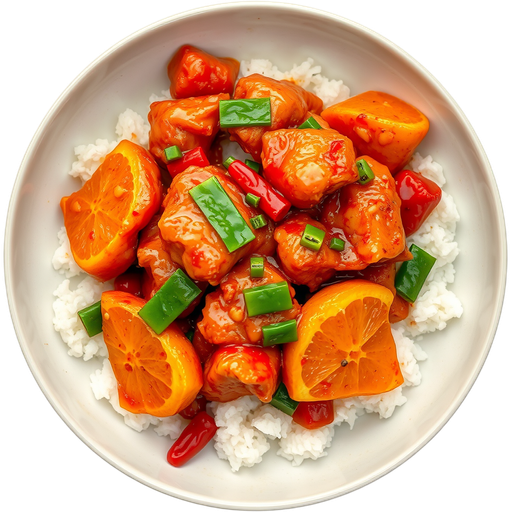 Spicy Orange Chicken dish