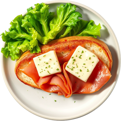 Baguette Jambon dish