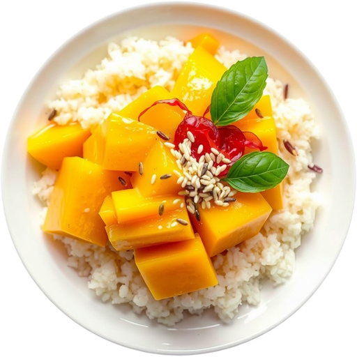 Mango and Sticky Rice dish