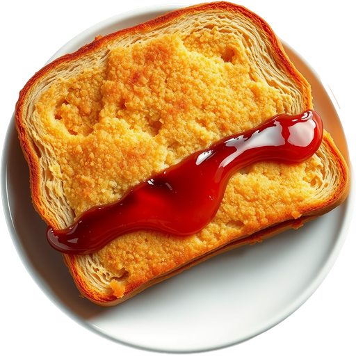 Fried PB&J Sandwich dish