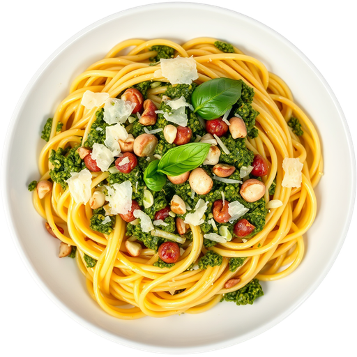 Linguini al Pesto dish