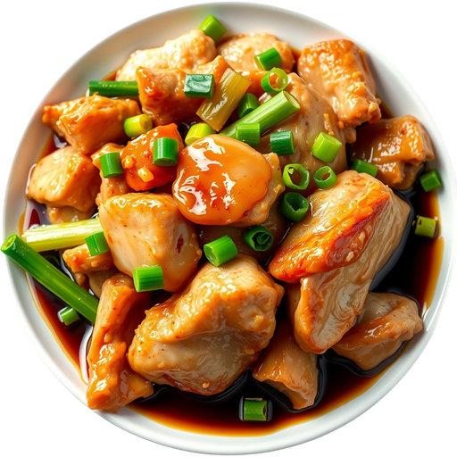 Chicken and Pork Belly dish