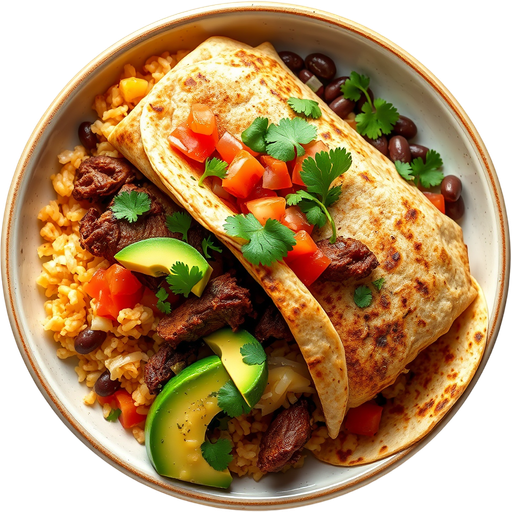 Carne Asada Burrito dish