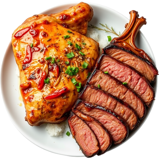 Tri Tip and Chicken dish