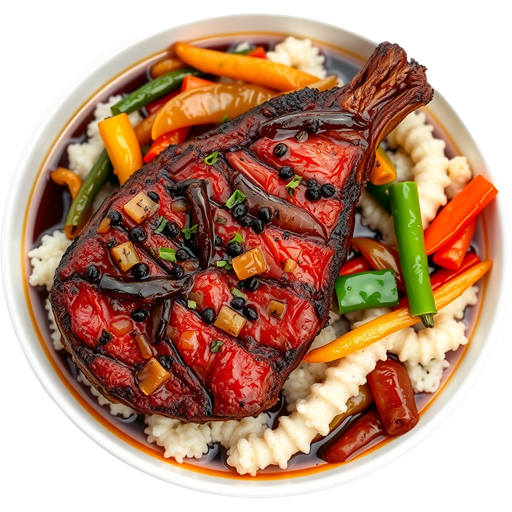 Rib Eye in Black Pepper Sauce dish