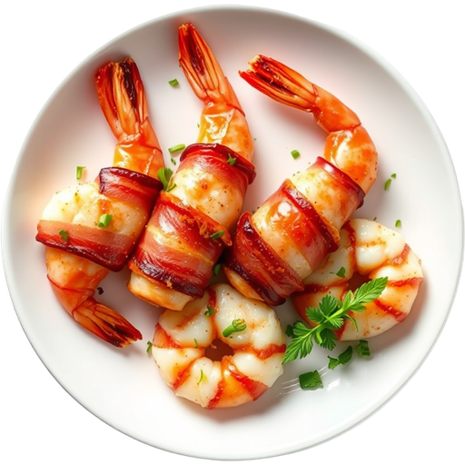 Bacon Wrapped Shrimp dish