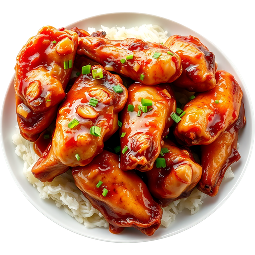 Soy Garlic Wings dish