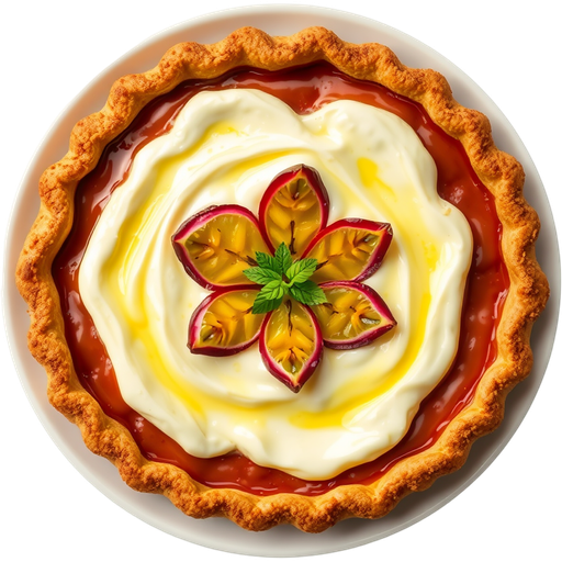 Passion Fruit Pie dish