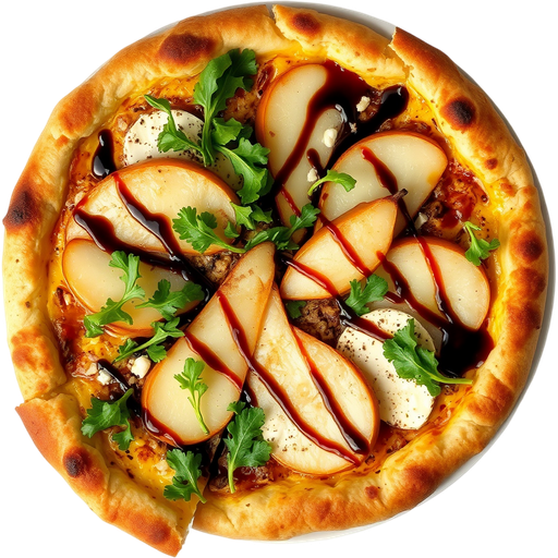 Asian Pear and Brie Pizza dish