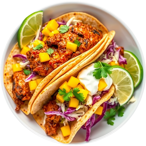 Jerk Chicken Tacos dish