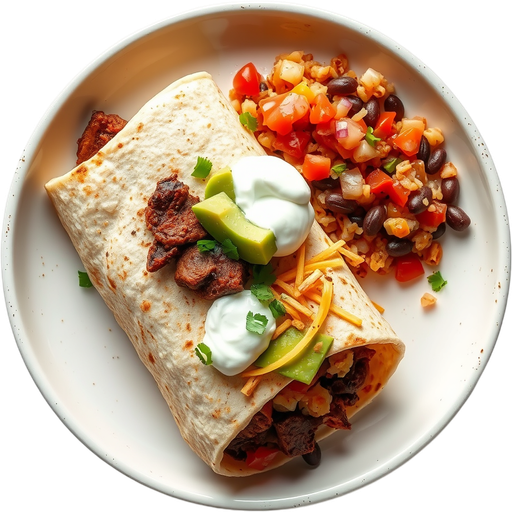 Carne Asada Burrito dish
