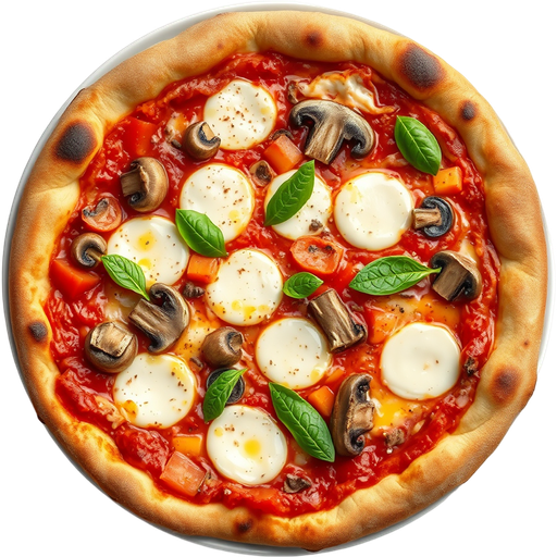 Pizza with Mushroom dish