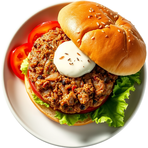 Ahi Burger dish